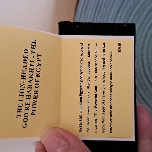 Egyptian God Sculpture with Multicolor Accents - Picture 5 of 5